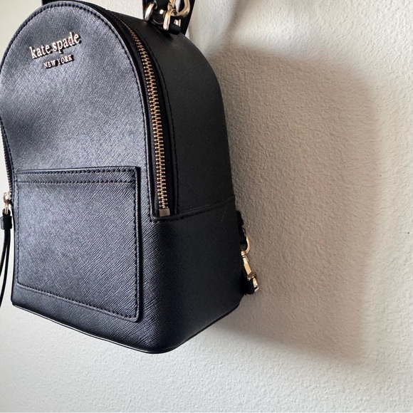 Kate Spade Cameron Mini Convertible Black Backpack - Picture 8 of 12